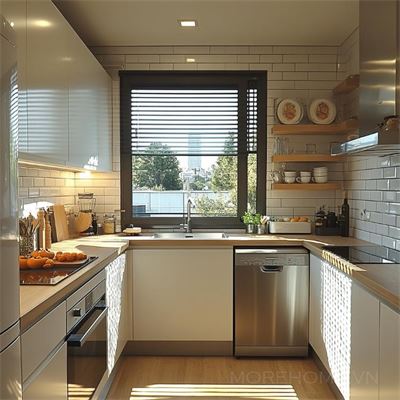  Thiết Kế Căn Bếp Nhỏ Gọn Đầy Đủ Tiện Nghi