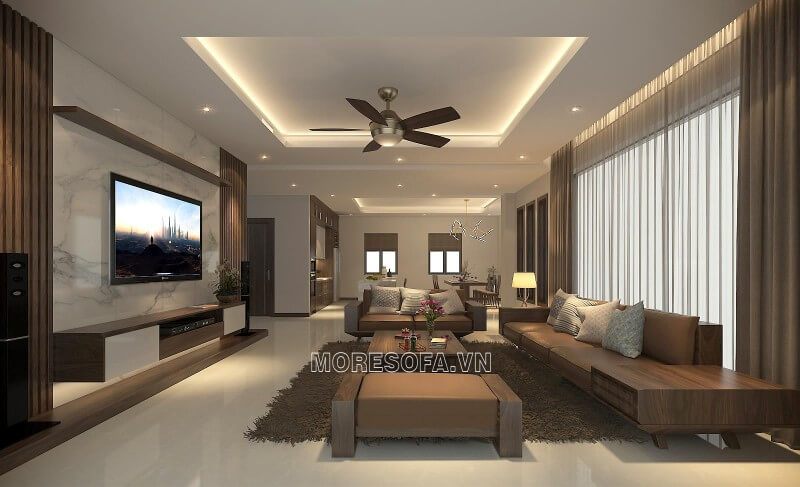 Sofa gỗ óc cho bọc da bò nhập khẩu cao cấp
